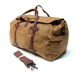 TP5 WaxTraveler II ™ XL - Toile cirée avec cuir véritable. Sac de voyage bagage à main weekender et sac bandoulière deux en un. 5 couleurs 